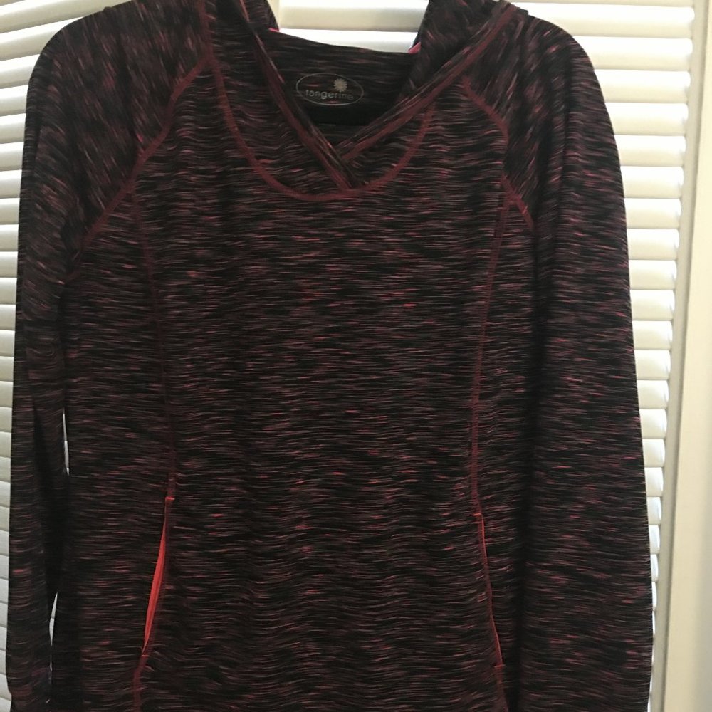 Hoodie in marble design